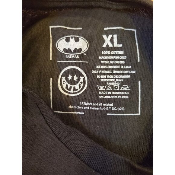 Batman Joker Graphic T-shirt Men's Size XL  Black Civil Assets Collab Short slee - Picture 4 of 6
